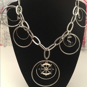 5 for $25‼️Silver sailors charm Necklace set